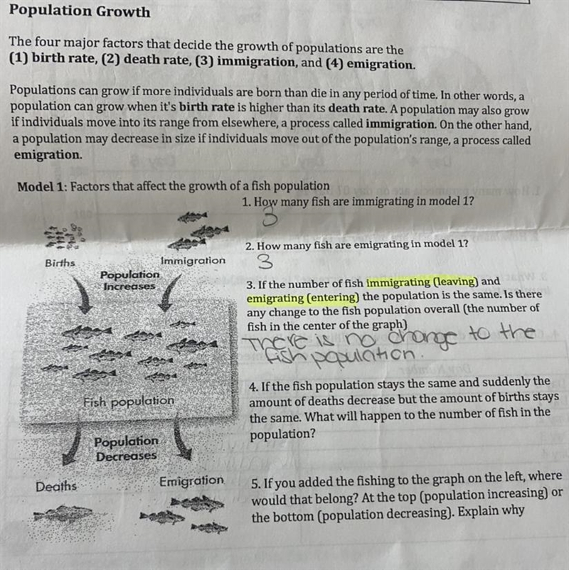 Population Growth 4. If the fish population stays the same and suddenly the amount-example-1