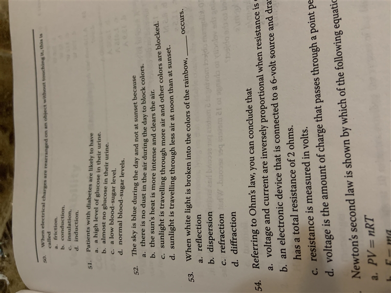 Hello, Can I get help with question 52 , please ?-example-1