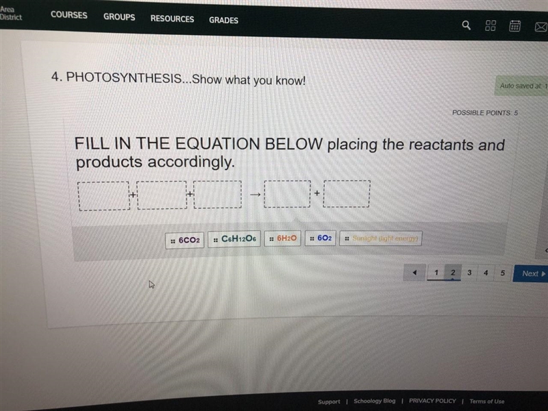 FILL IN THE EQUATION BELOW placing the reactants and products accordingly.-example-1