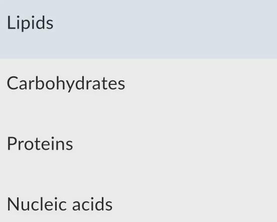 Which macromolecules are responsible for carrying the genetic material in a cell?-example-1