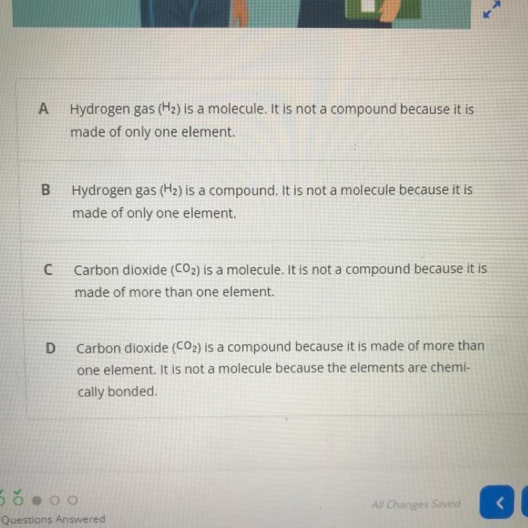 Omar states in class that “all compounds are molecules, but not all molecules are-example-1