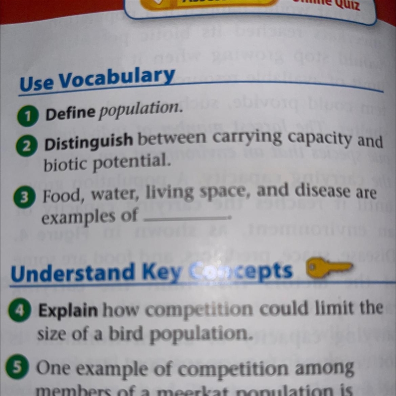 2 Distinguish between carrying capacity and biotic potential.-example-1