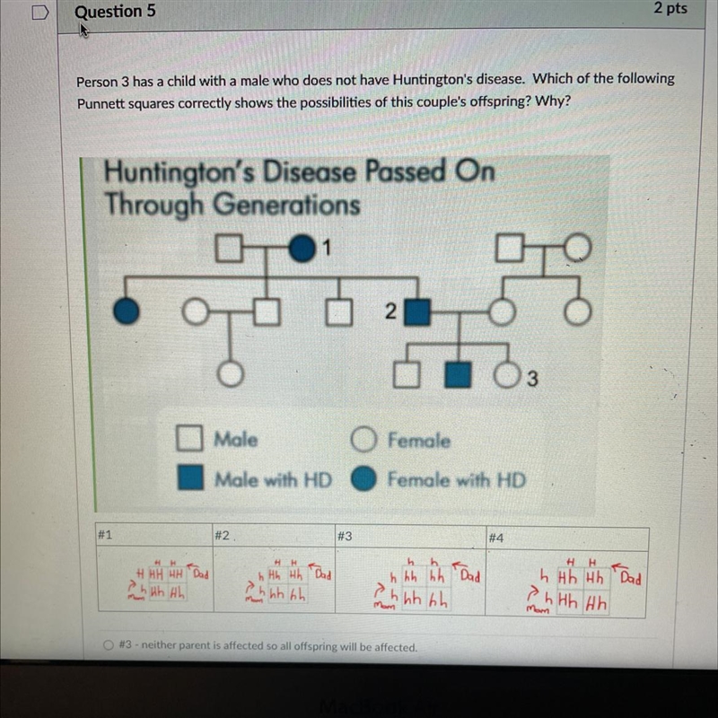 NEED HELP WITH THIS PROBLEM ASAP!! A. #3- neither parent is affected so all offspring-example-1