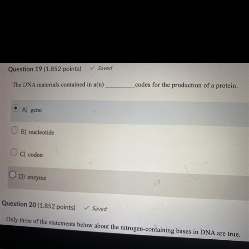 Only three of the statements below about the nitrogen-containing bases in DNA are-example-1