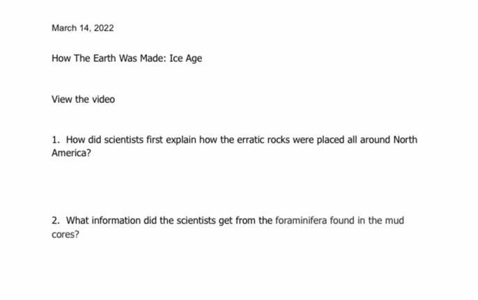 There are 2 Questions Earth Science. The video wasn’t helping-example-1