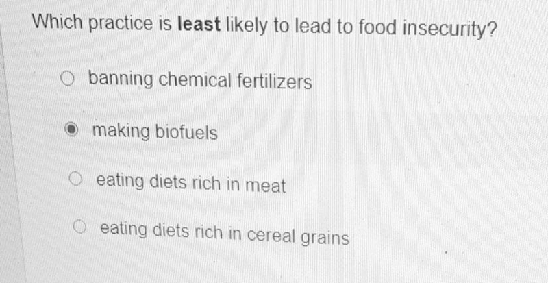 No links! As a reminder, Food insecurity is the state of being without reliable access-example-1