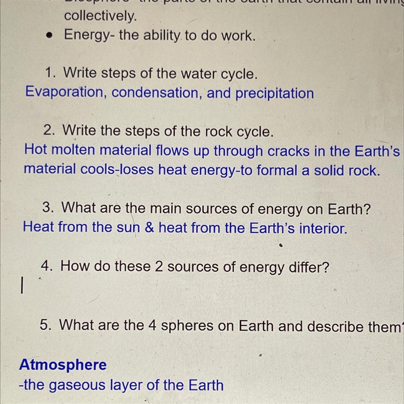 Question number 4 How do these 2 sources of energy differ? It’s a follow up question-example-1