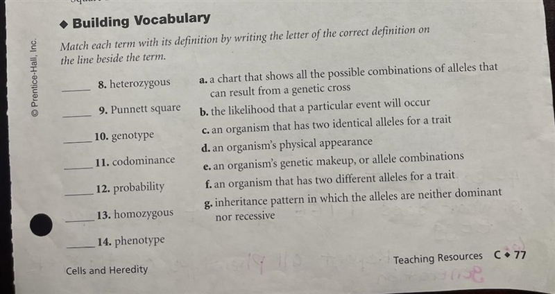 Match each term with its definition by wrong the letter of the correct definition-example-1