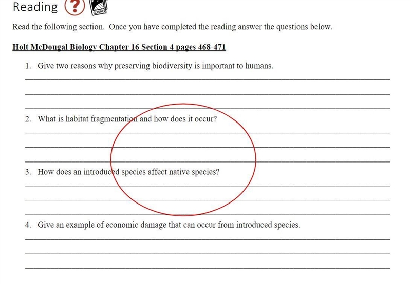 1. Give two reasons why preserving biodiversity is important to humans-example-1