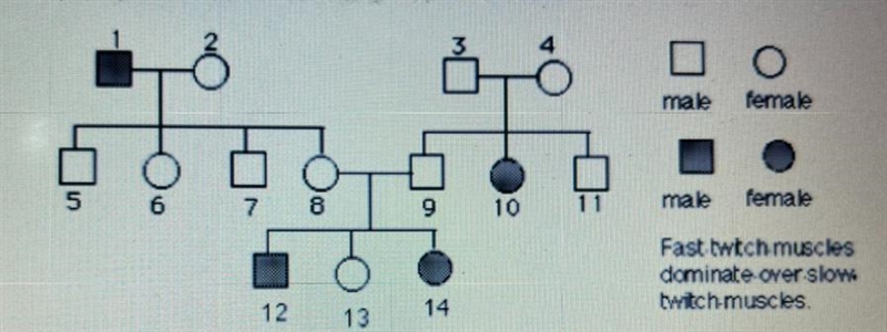 Using the pedigree below answer the following questions:a. Is this a sex-linked trait-example-1