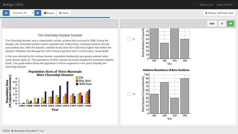 Scientists collected data about the relative abundance of birds called barn swallows-example-4