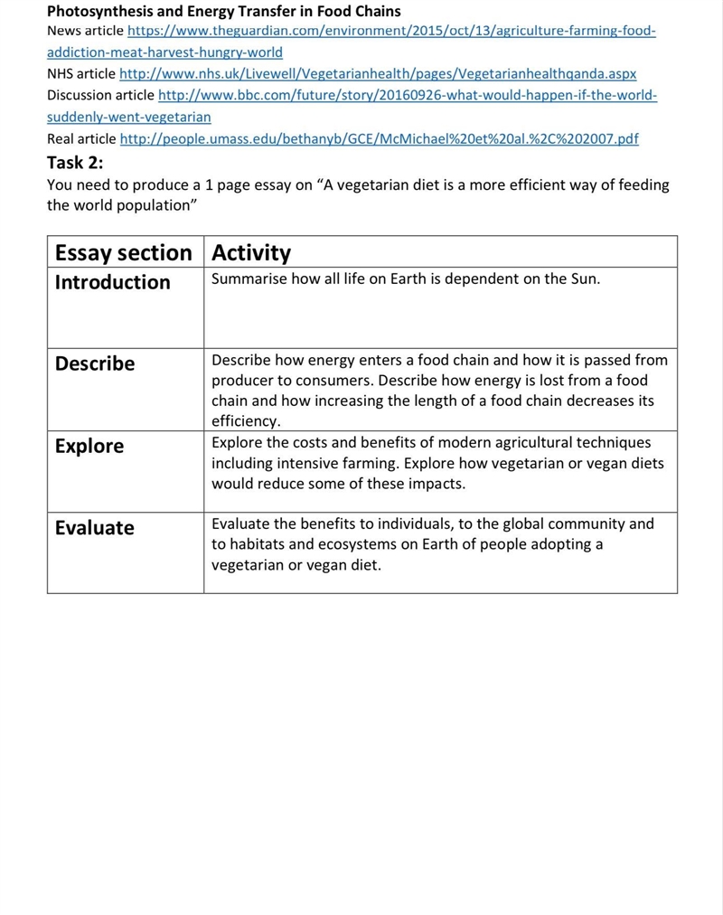 Topic : Photosynthesis and Energy transfer in food chains App : Teams Homework Note-example-1