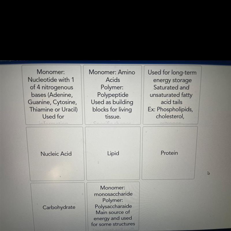 Match each molecule with the description-example-1