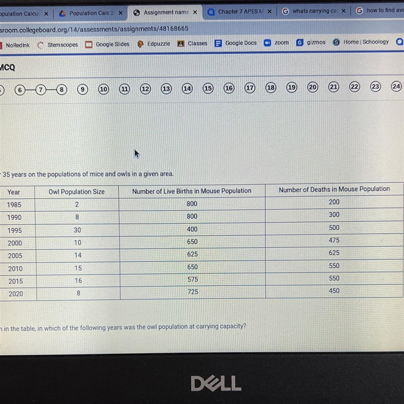 Scientist collect data for 35 years on the population of mice and I was on a given-example-1