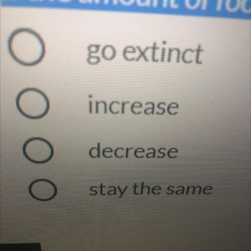 If the amount of food resources increases the population of an animal would [FILL-example-1