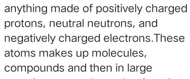 What do you think matter is used for Answer--example-2