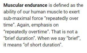 The ability of a muscle to exert submaximal force repeatedly over time is known as-example-1