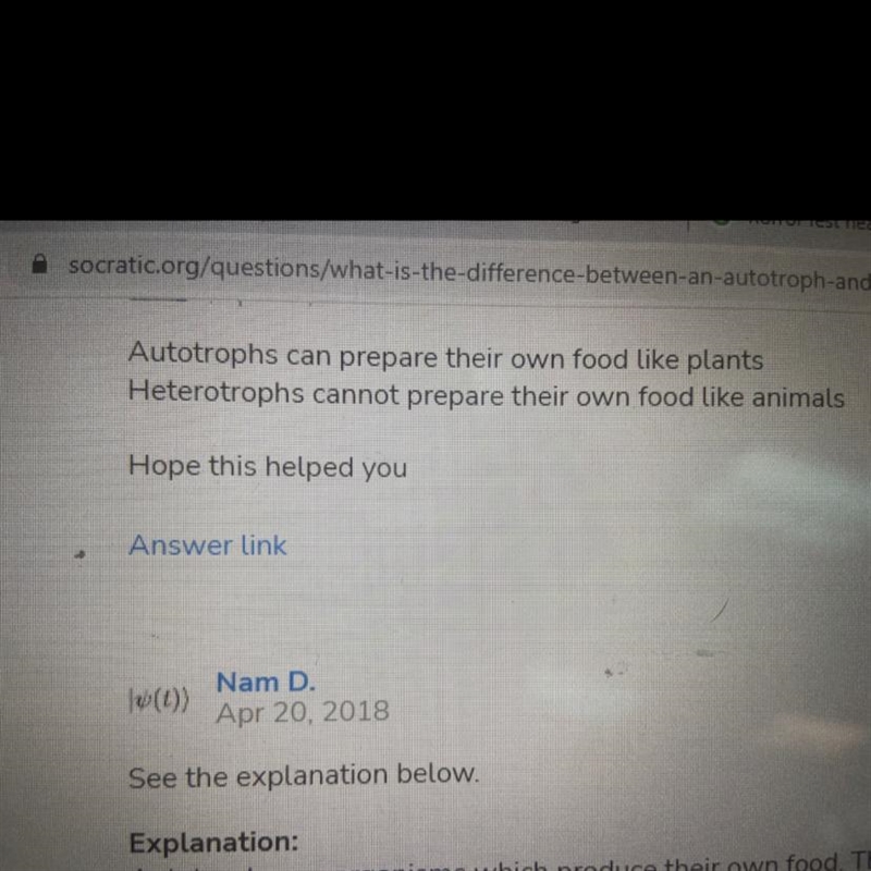 What is the difference between autotroph and heterotroph-example-1