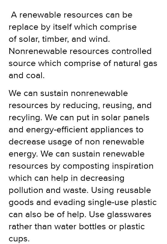 What can we do to maintain our supply of both renewable and nonrenewable resources-example-1