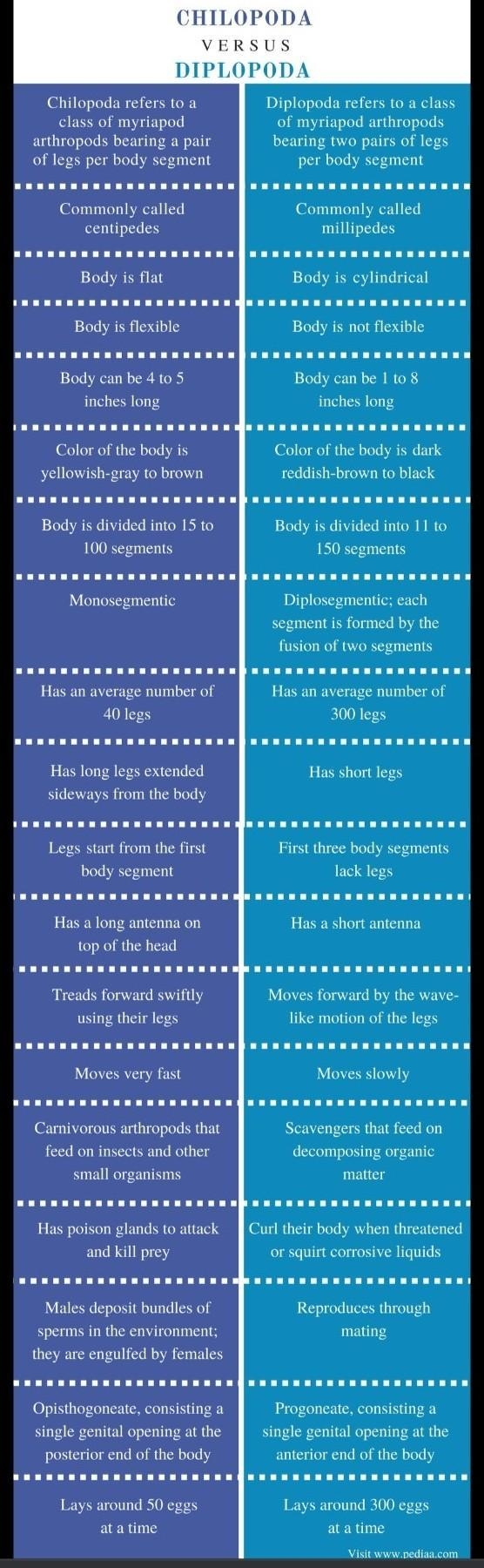 Write the characteristics of chilopoda and diplopoda​-example-1