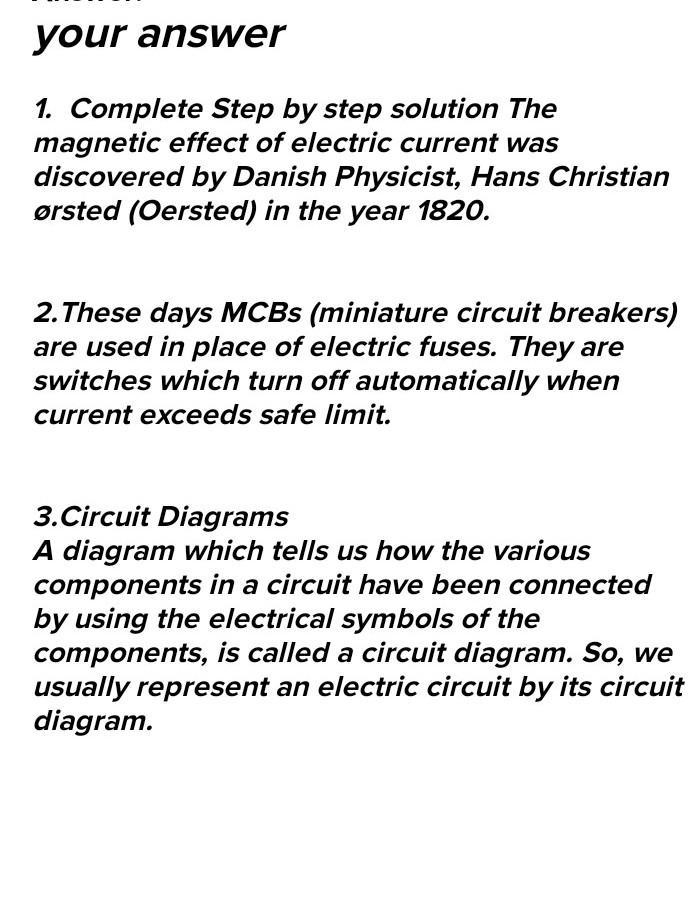 I need help with 3 questions 1. The name of the scientist who first noticed the magnetic-example-1