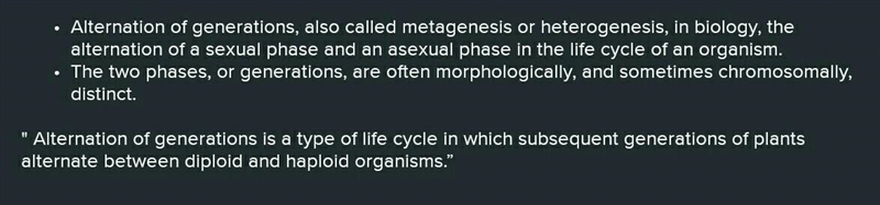 What is alternation of generation-example-1