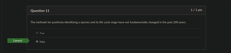 The methods for positively identifying a species and its life cycle stage have not-example-1