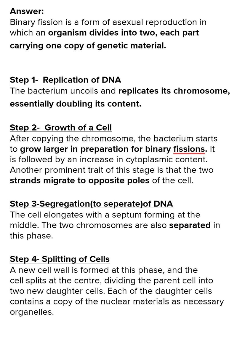 2. What are the steps of Binary Fission?-example-1