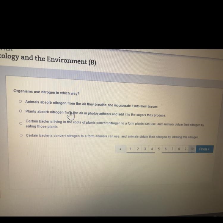 Organisms use nitrogen in which way?-example-1