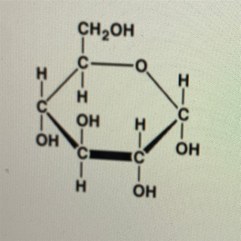 1. Explain the features of the molecule represented in the structural diagram below-example-1