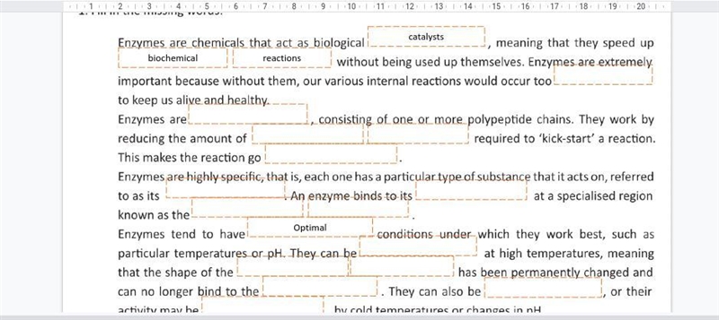 Biology enzyme fill in the blank-example-1