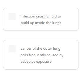 Match each lung disorder to its description.-example-1