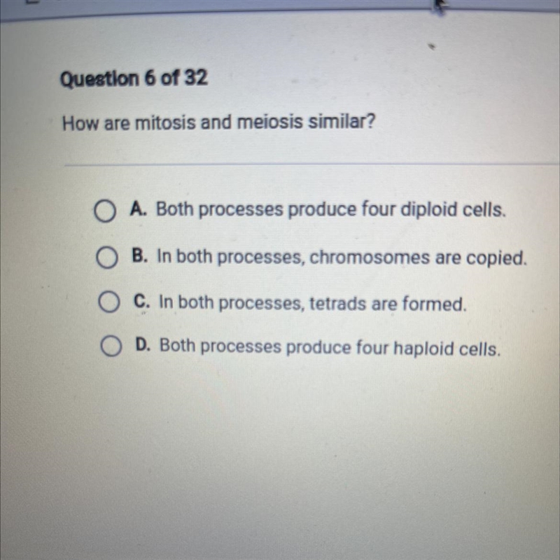 How are mitosis and meiosis similar?-example-1