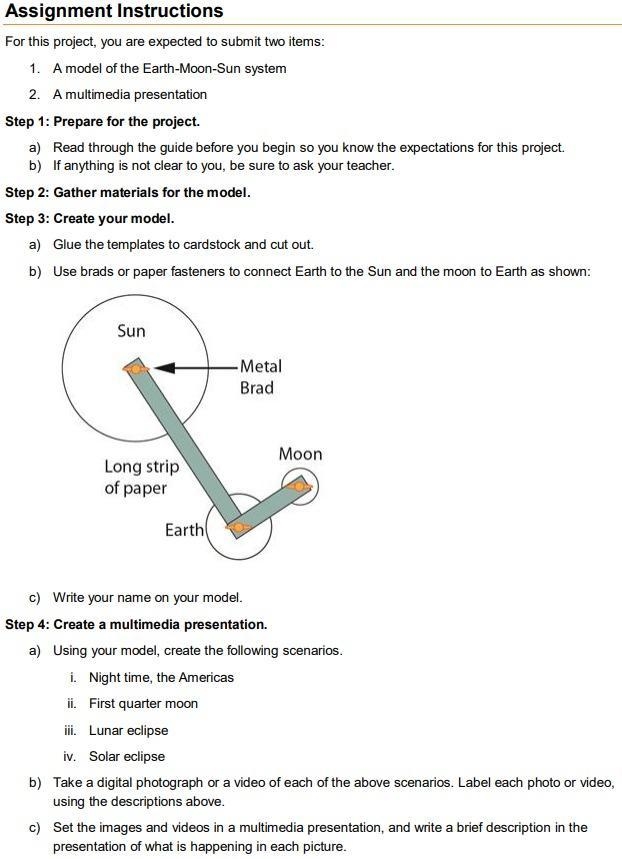 Astronomy Project : Earth-Moon-Sun System Model-example-3