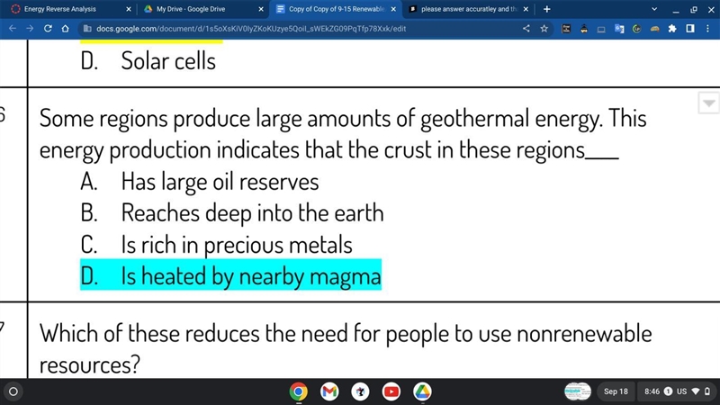 The answer highlighted i dont know if its wrong or not so please answer carefully-example-1