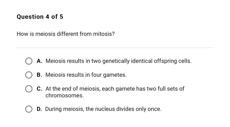 How is meiosis different from mitosis.-example-1