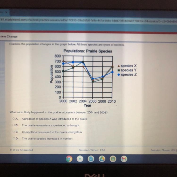 Examine the population changes in the graph below. All three species are types of-example-1