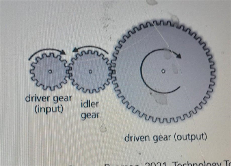 Help asap The driver gear has 66 teeth. The driven gear has 132 teeth. Work out the-example-1