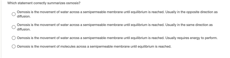 Which statement correctly summarizes osmosis?-example-1