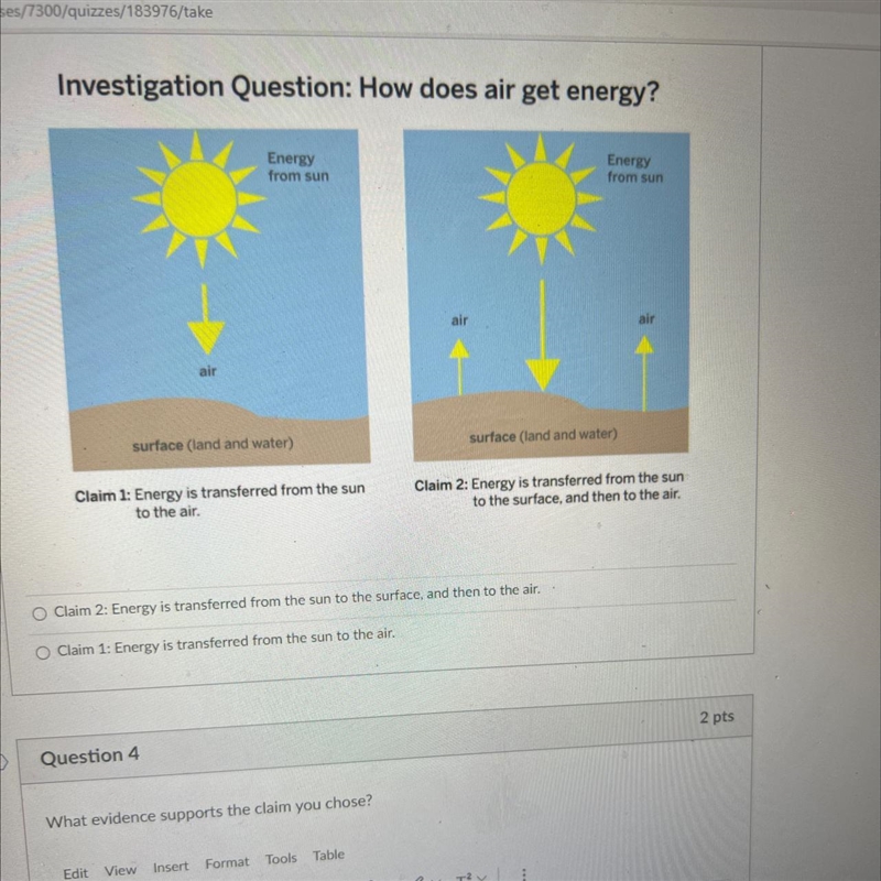 Investigation Question: How does air get energy? Energy from sun Energy from sun alr-example-1