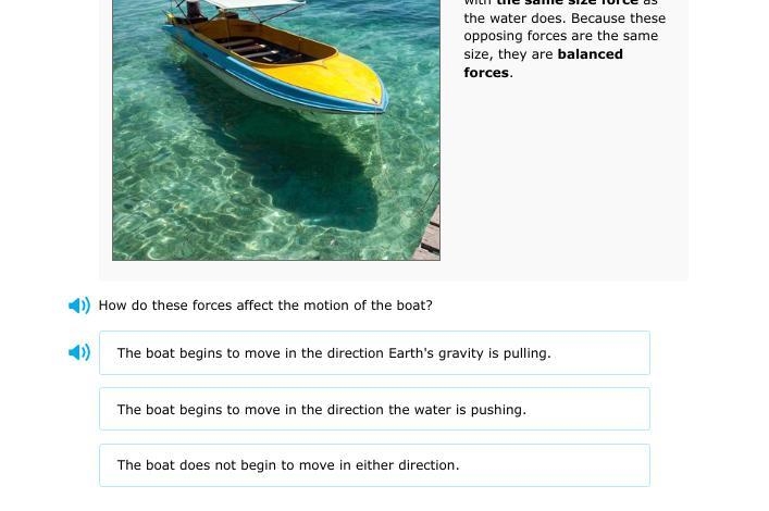 How do these forces affect the motion of the boat?-example-1