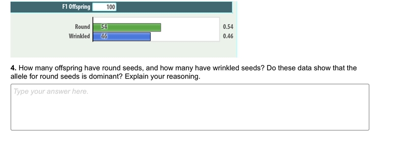 How many offspring have round seeds, and how many have wrinkled seeds? Do these data-example-1