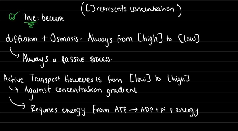 Diffusion is a process in which materials move from areas of high concentration to-example-1