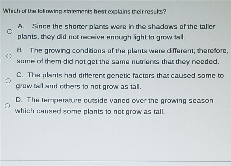 Which of the following statements best explains their results​-example-1