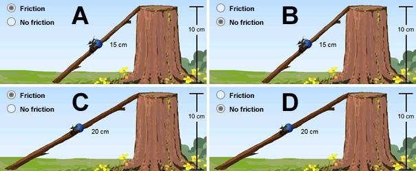 In which image below is the most work being wasted as heat? 4 ramps A. Image A B. Image-example-1