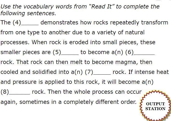 Use the vocabulary words from"Read It"to complete the following sentences-example-1