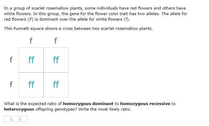 \Write the most likely ratio for the offspring type.-example-1