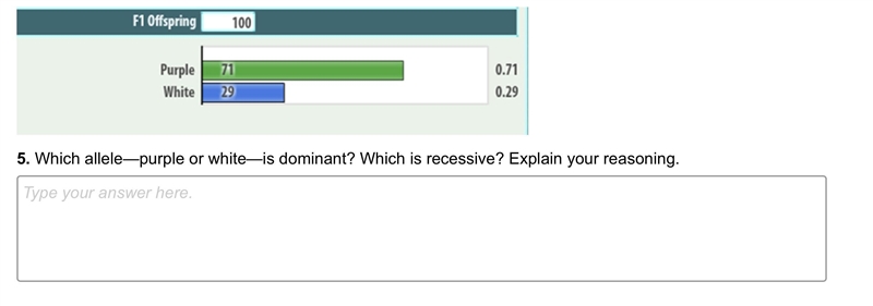 Which allele—purple or white—is dominant? Which is recessive? Explain your reasoning-example-1