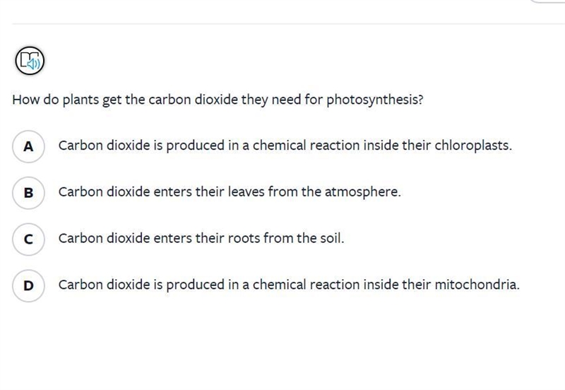 How do plants get the carbon dioxide they need for photosynthesis? help me out :')-example-1