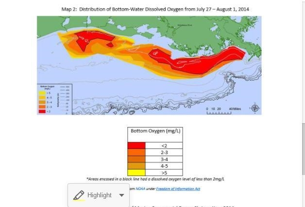 Heres the text In the spring of each year, the second largest dead zone in the United-example-2